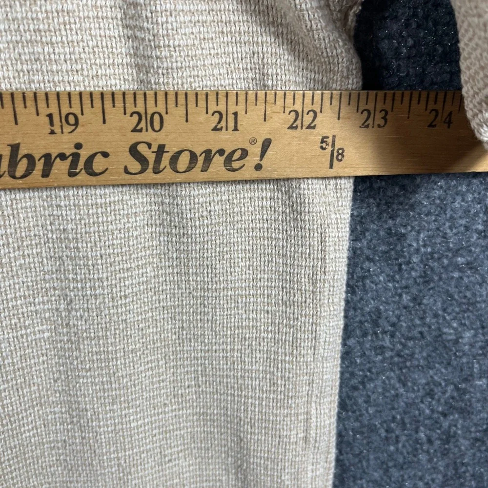 Vintage LL Bean Cool Weave Button Up Shirt Mens L Tall Beige Short Sleeve